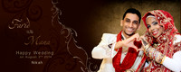 2 - FARID WEDS MANA - AUGUST 2nd 2014 - HAPPY WEDDING - ( NIKAH]-12X30